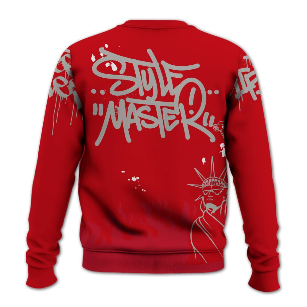 Sweatshirt To Match Air Griffey Max Gray Reds 1s - Graphic Fck Around Find Out All Over Print