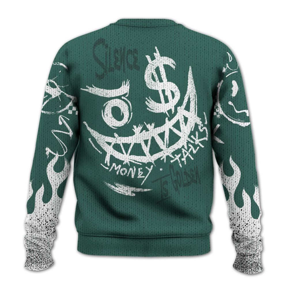 Knitted Sweater To Match Low OG Oxidized Green 1s - Mouth Burning Street Style