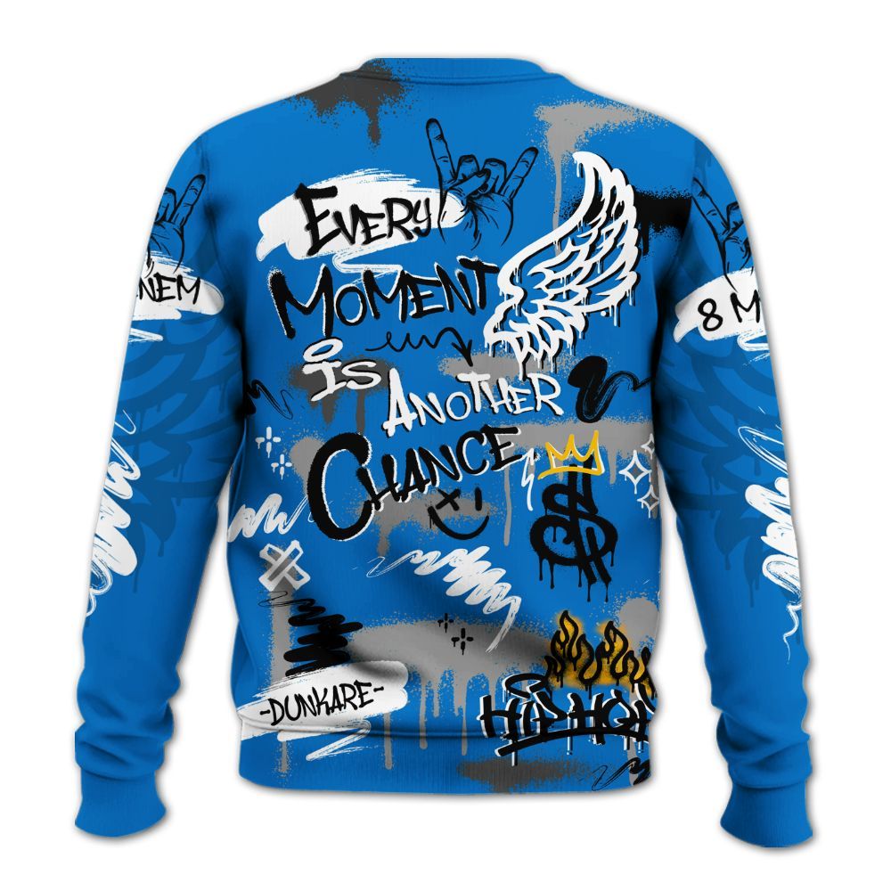 Sweatshirt To Match Blueberry 12s - 8Mile Movie Graffiti All Over Print