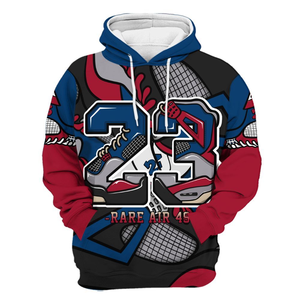 Hoodie To Match Rare Air 4s - Number 23 Style 4s All Over Print