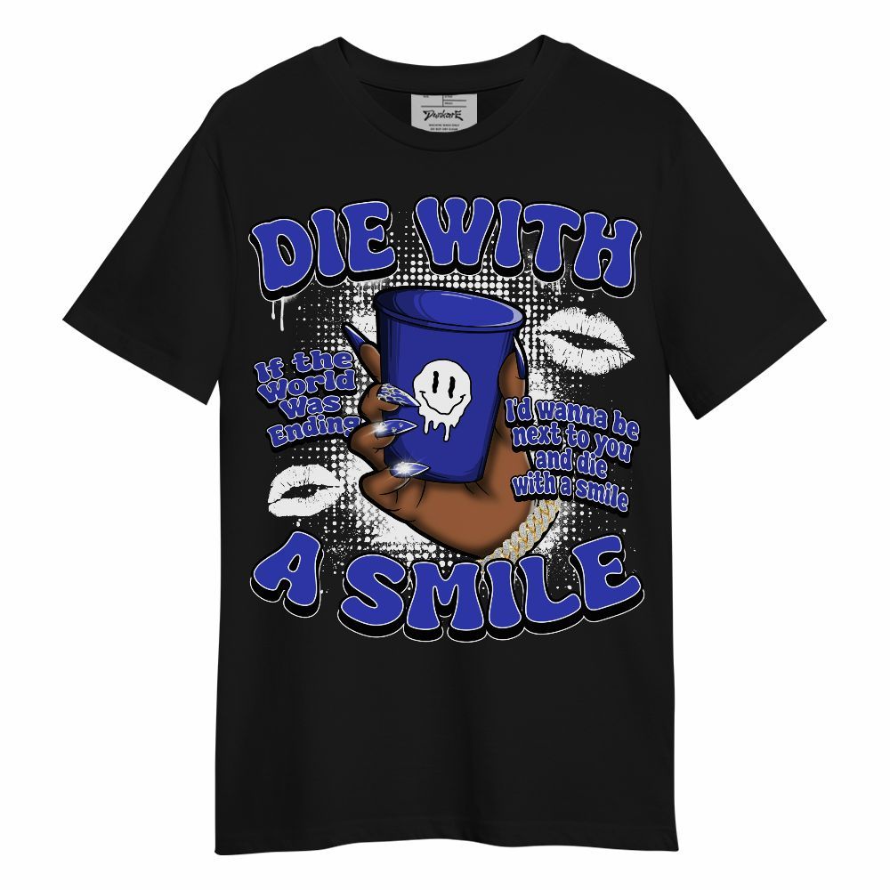 Shirt To Match Retro Black Concord 12s - Die With A Smile Graphic Unisex Shirt
