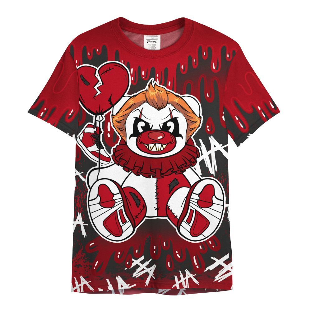 Shirt To Match Bred Velvet 11s - Shoe Game Bear Drip All Over Print