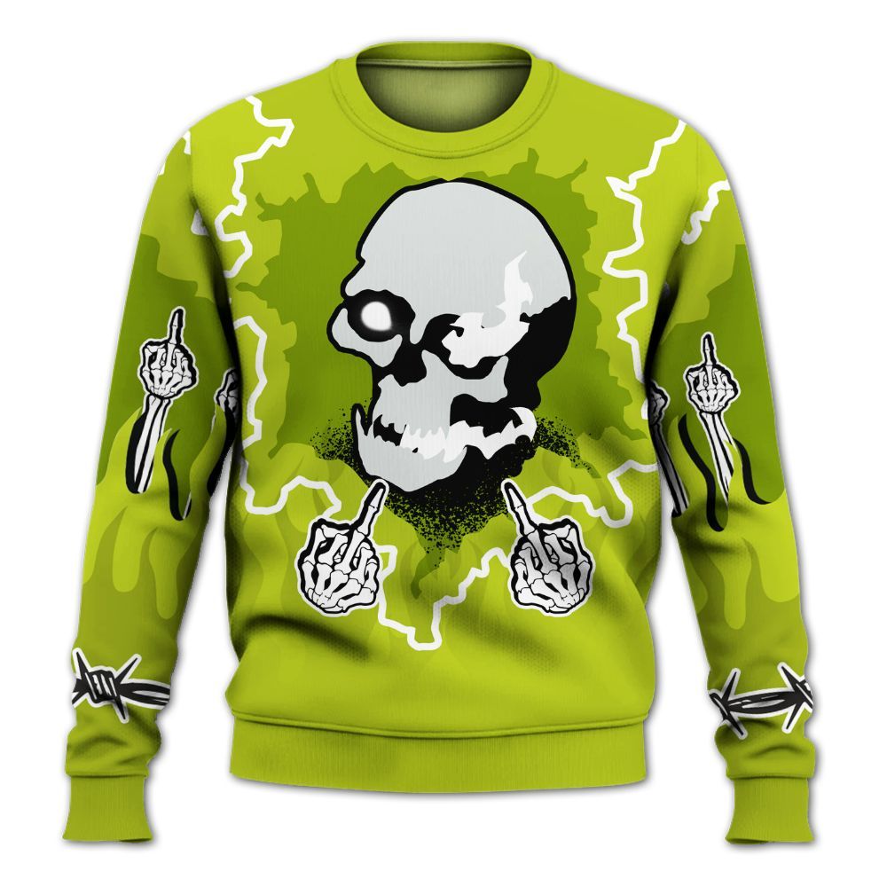 Sweatshirt To Match Bright Cactus 13s - F Around Find Out Graphic Trapped All Over Print