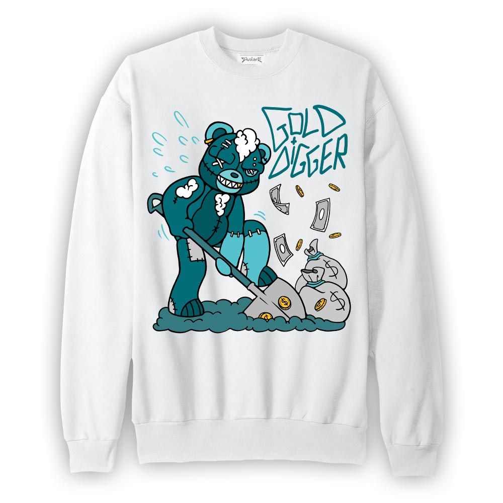 Sweatshirt To match Oxidized Green 4s Sweatshirt - Goal Digger Hugz Graphic