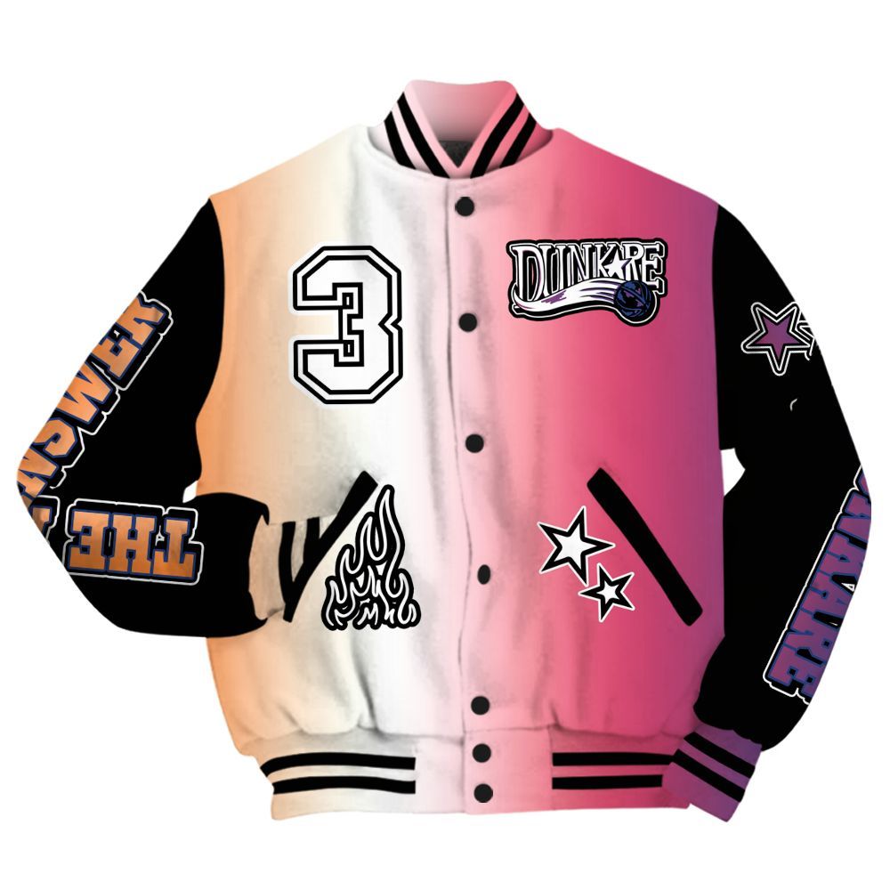 Varsity Jacket To Match Air Griffey Max Los Angeles 1s - Allen Answer Skeleton All Over Print