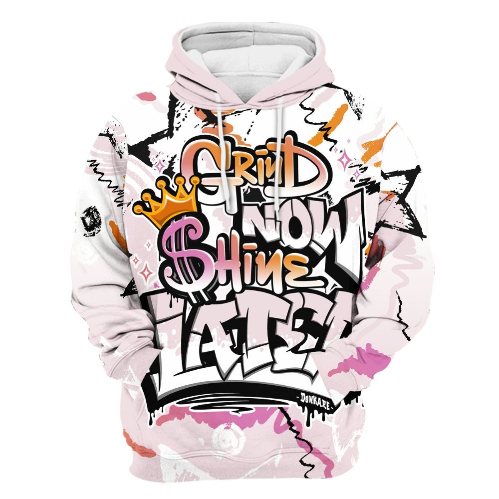 Hoodie To Match Book Sunrise 1s - Grind Shine Later Drip All Over Print