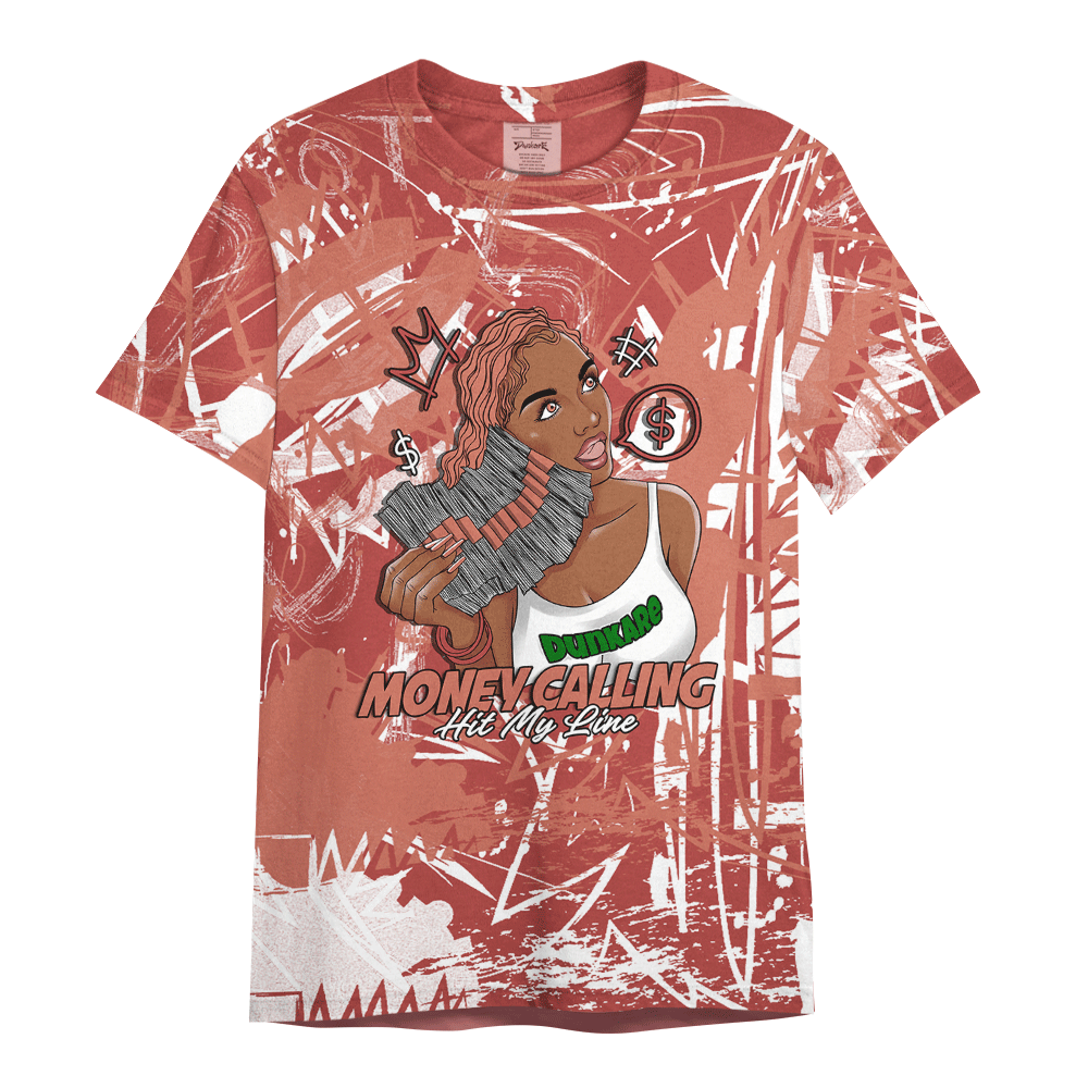 Shirt To Match Dune Red 13s - Moneycall Unique Scratched Art Shirt Unisex