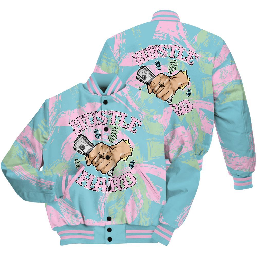 Varsity Jacket To Match SB Dunk Low Visty Shirt - Hustles Hard! Splash All Over Print