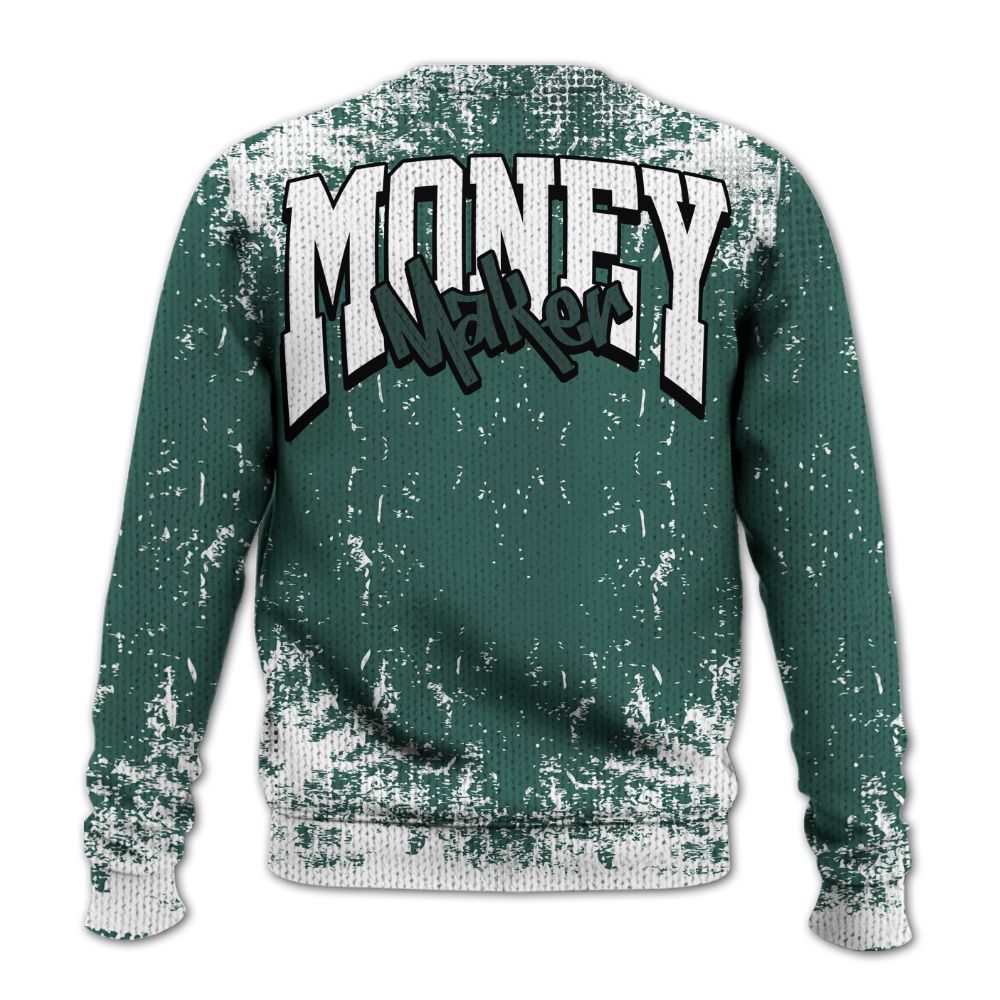 Knitted Sweater To Match Low OG Oxidized Green 1s - Move In Silence Money Street Retro