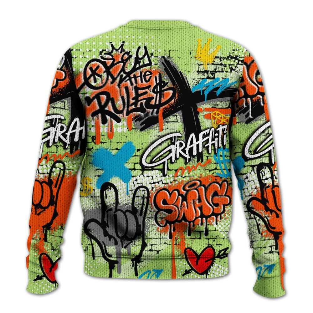 Knitted Sweater To Match Kobe 9 Elite What The - True It Real Graffiti Streetwear