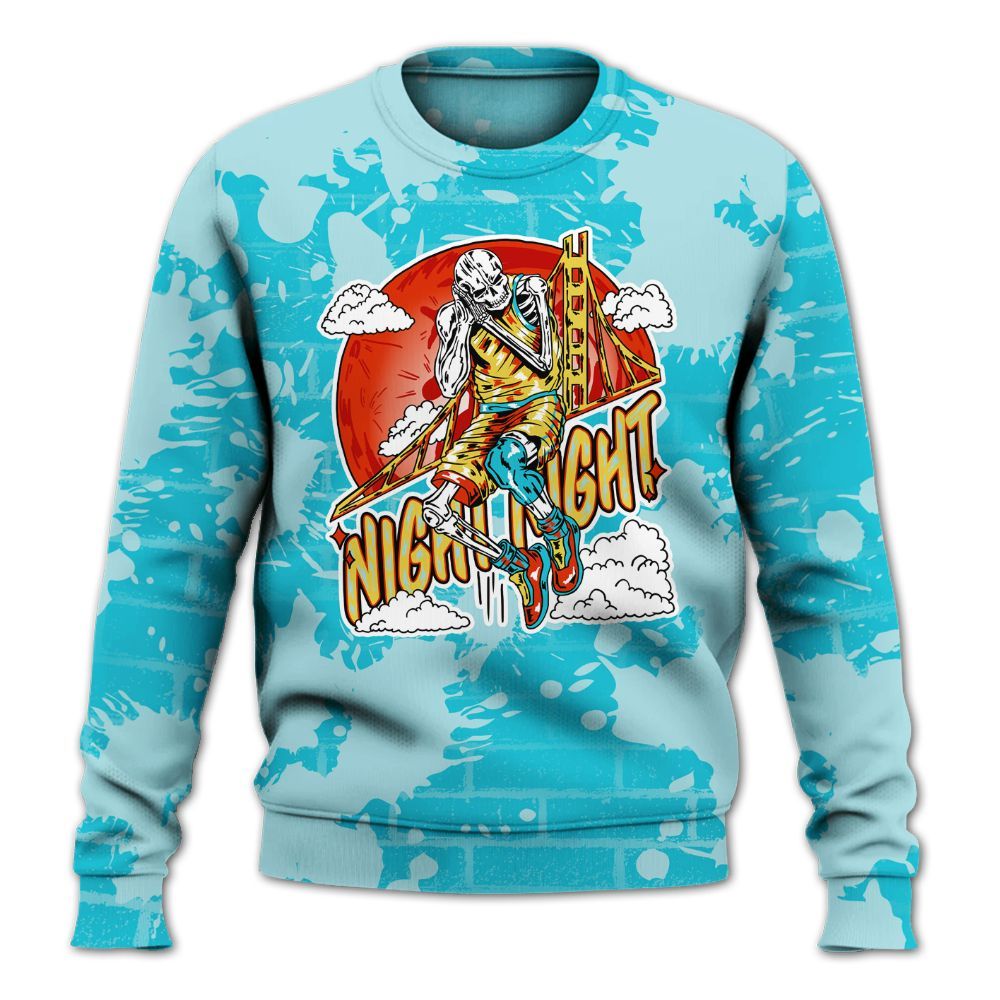 Sweatshirt To Match Dunk Low KD 17 N7 - Seeya Skeleton Brick All Over Print