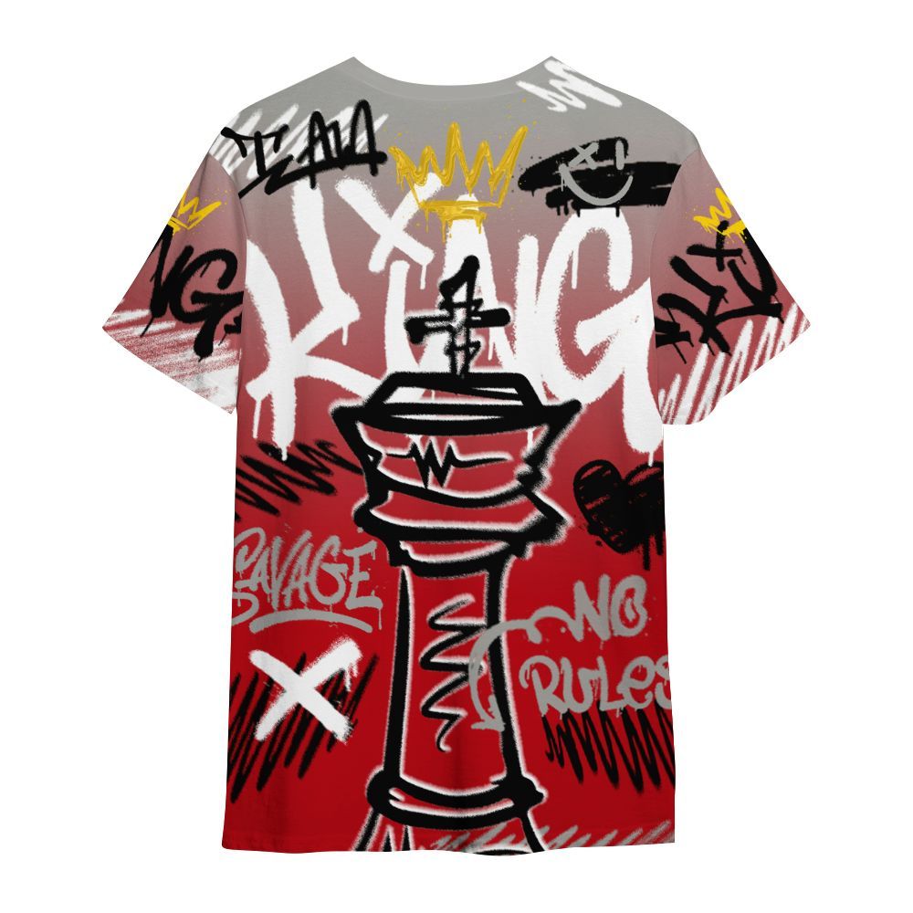 Shirt To Match Air Griffey Max Gray Reds 1s - Street King Chess Streetwear All Over Print