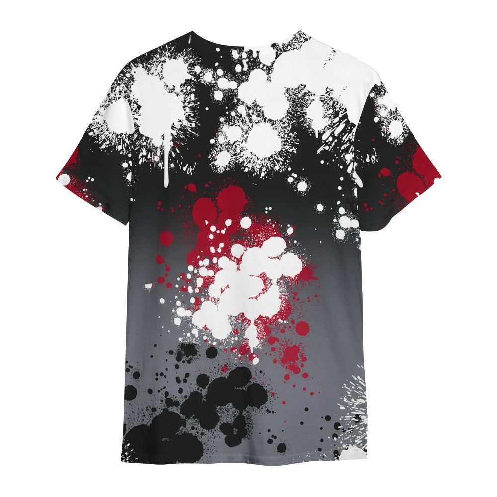 Shirt To Match Retro Black Flint 13s - God Blessed Ink Drip All Over Print