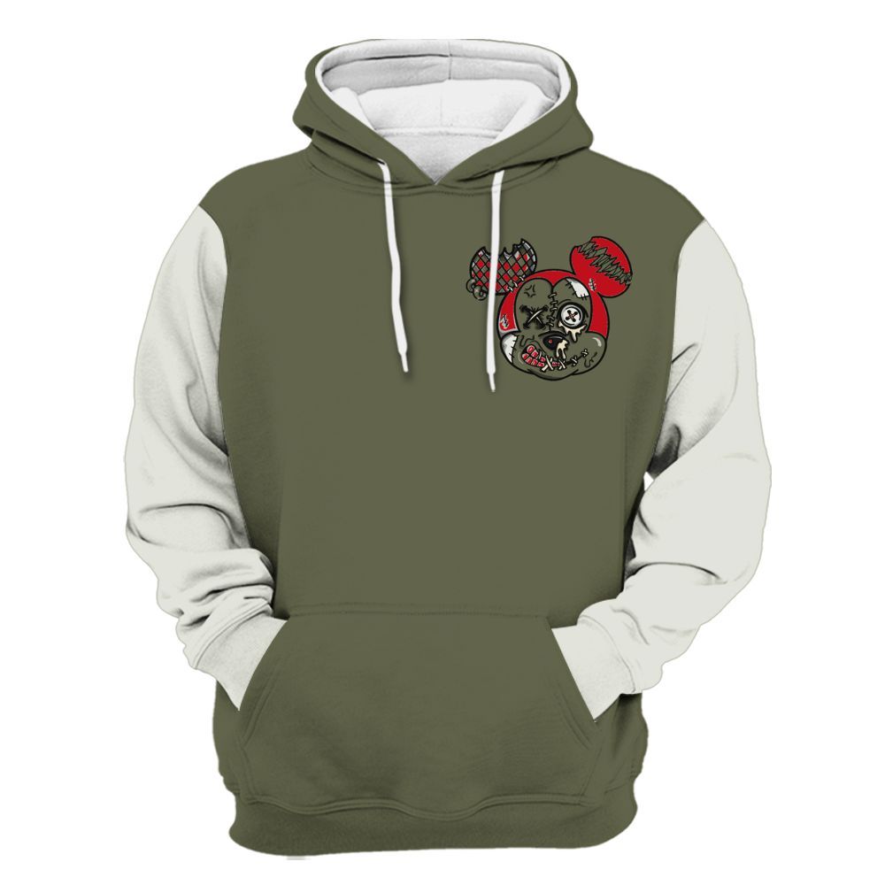 Hoodie To Match Low OG Medium Olive 1s Varsity Jacket, Custom Name Got Em Drip All Over Print