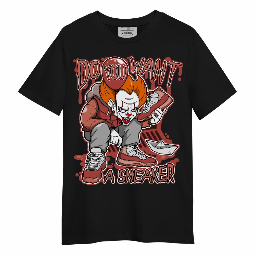 Shirt To Match Dune Red 13s - Clown Scary Sneakers Halloween Graphic Unisex Shirt