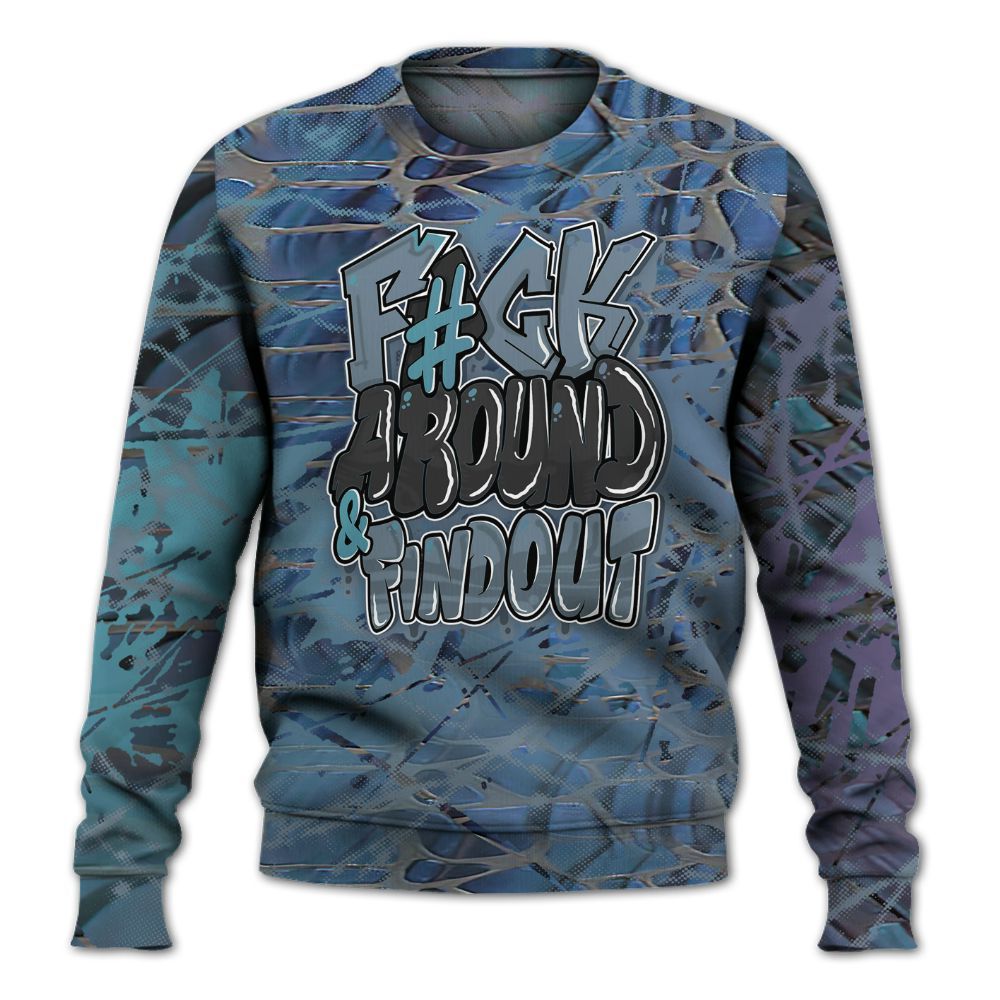Sweatshirt To Match Air Foamposite Kazuya Mishima - F Around Find Out Graphic Profound All Over Print