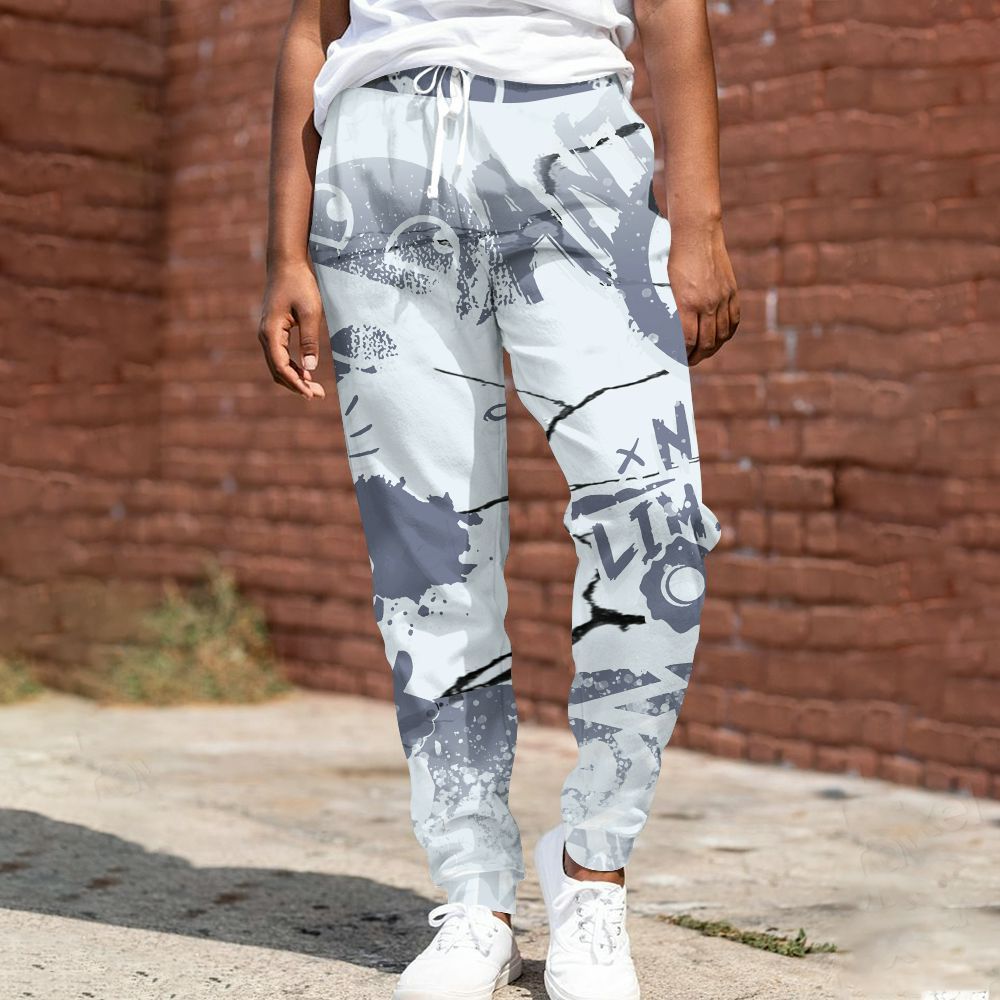 Sweatpant To Match Air Foamposite Jin Kazama - Monogram Graffiti All Over Print