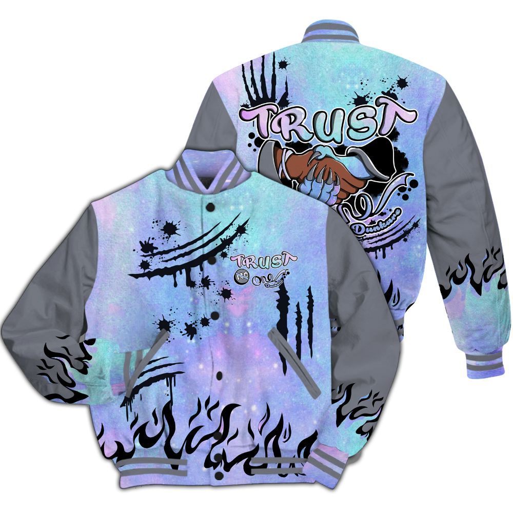Varsity Jacket To Match Zen Master 4s - Graphic Trust No One All Over Print