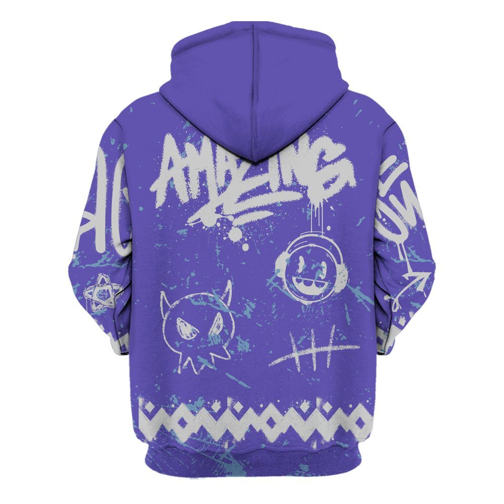 Hoodie To Match Retro Concord 5s - Friday Sneaker Crayon All Over Print