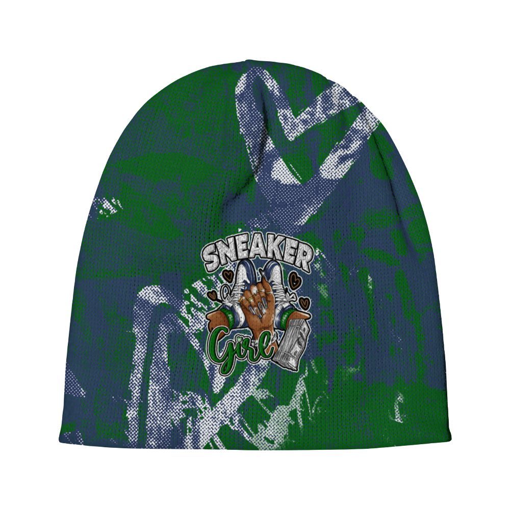 Beanie Hat To Match Midnight Navy 13s - Sneakerz Girlz Heart Grunge Graphic