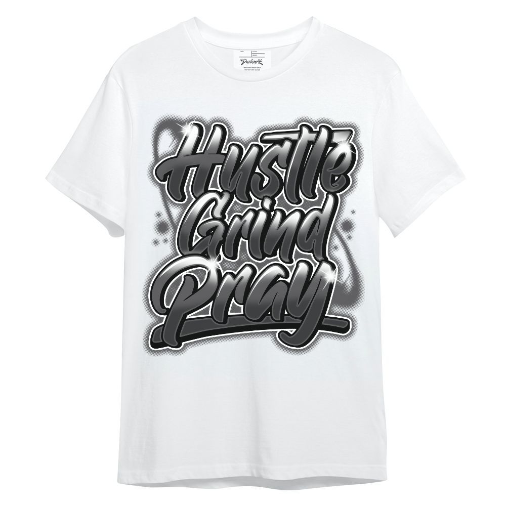 Shirt To Match White Thunder 4s - Hustles And Prayer Graphic Unisex Shirt