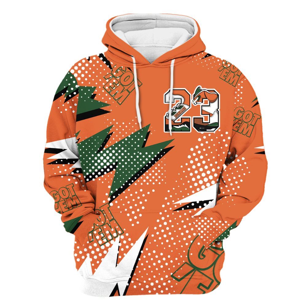 Hoodie To Match Low Miami 5s - Custom Name Number 23 5s All Over Print