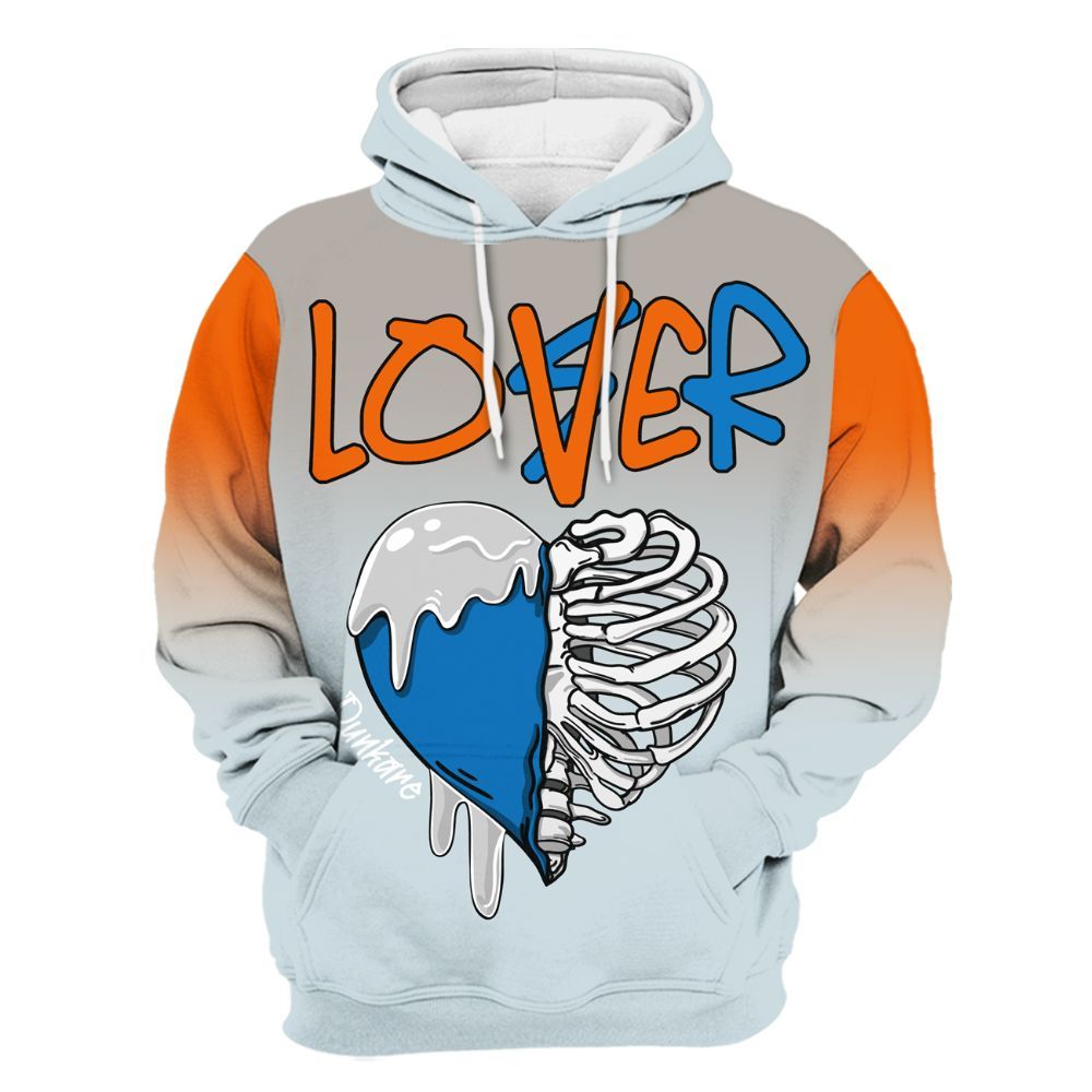 Hoodie To Match Retro High OG Alaska 1s - Loser Lover Dripping All Over Print