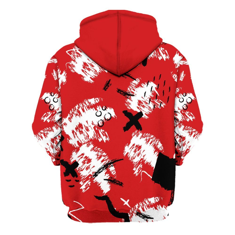 Hoodie To Match Low Bred 11s - Hustle Grind Pray Retro All Over Print