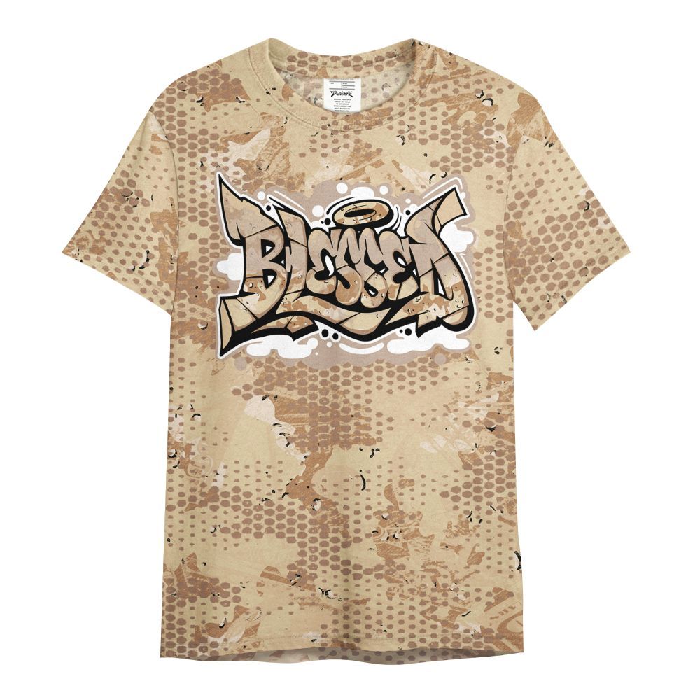 Shirt To Match Desert Camo 3s - Blessing Graphic Banknotes All Over Print