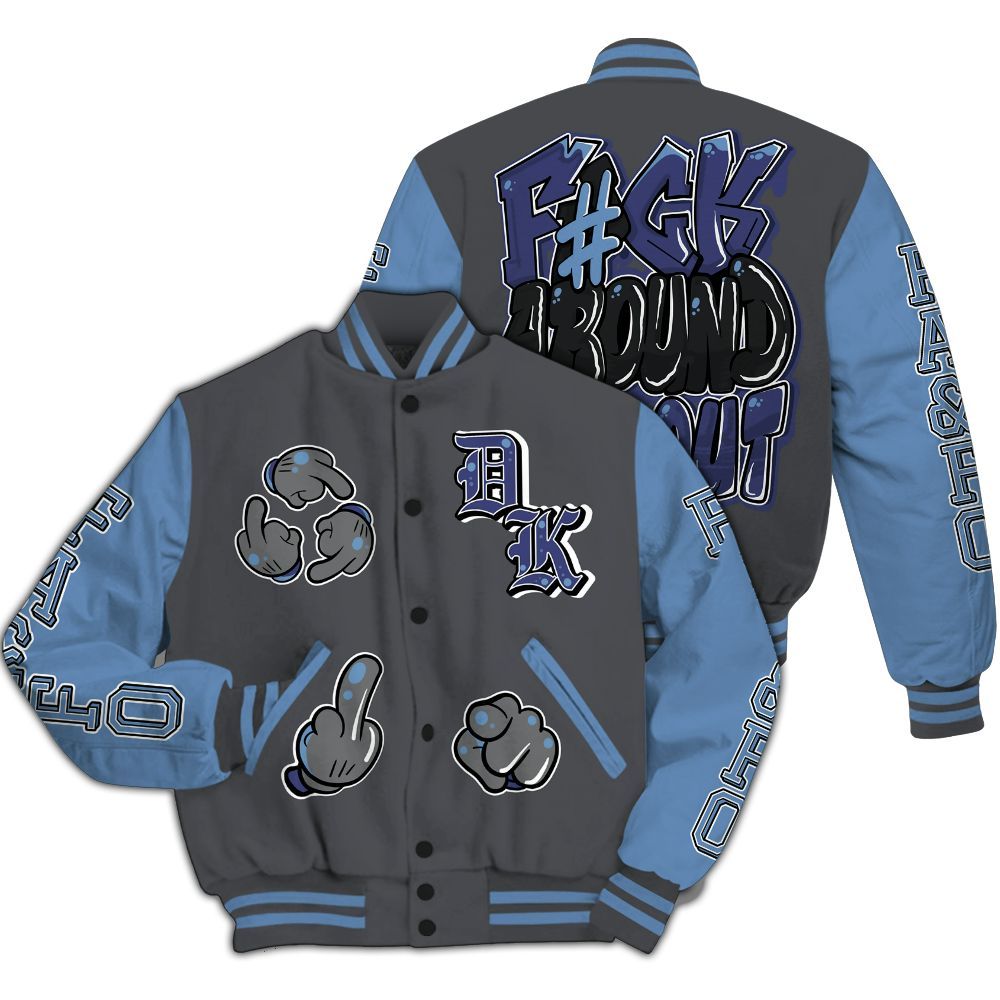 Varsity Jacket To Match Air Max 95 Stash - F Around Find Out Graphic All Over Print