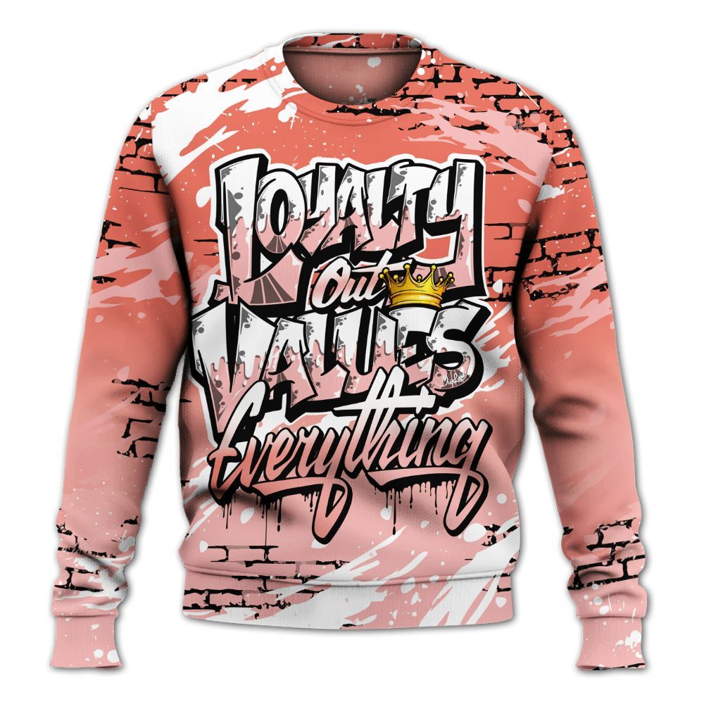 Sweatshirt To Match Low OG PSG 1s - Values Of Loyalty Drip All Over Print