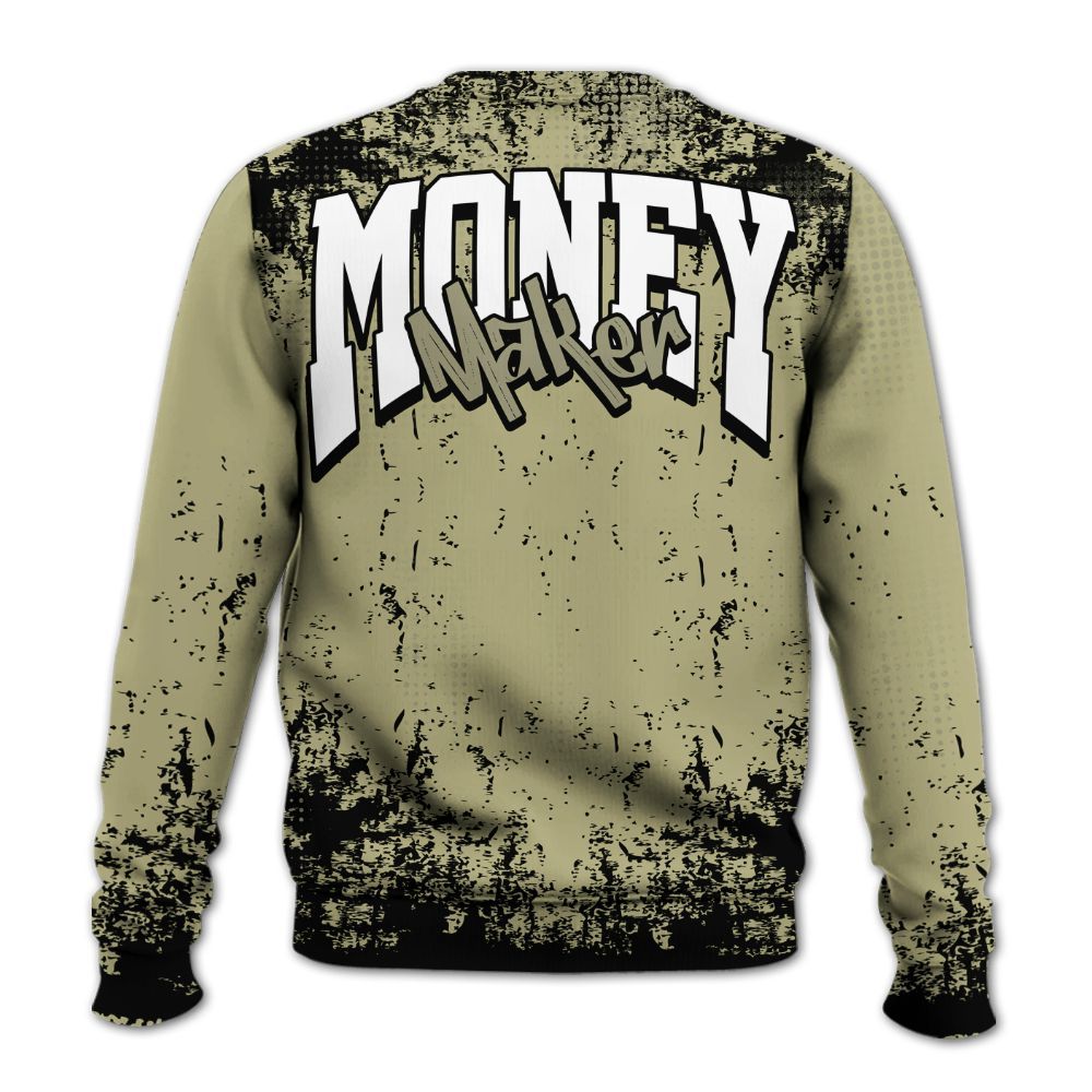 Sweatshirt To Match Dunk Low Suede Olive Aura - Move In Silence Money Street Retro All Over Print