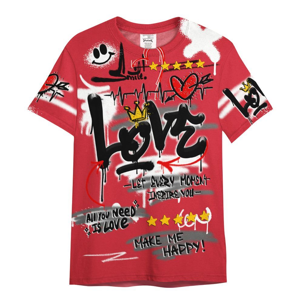 Shirt To Match Bunny 2025 8s - Happy Love Beats Graffiti Streetwear All Over Print