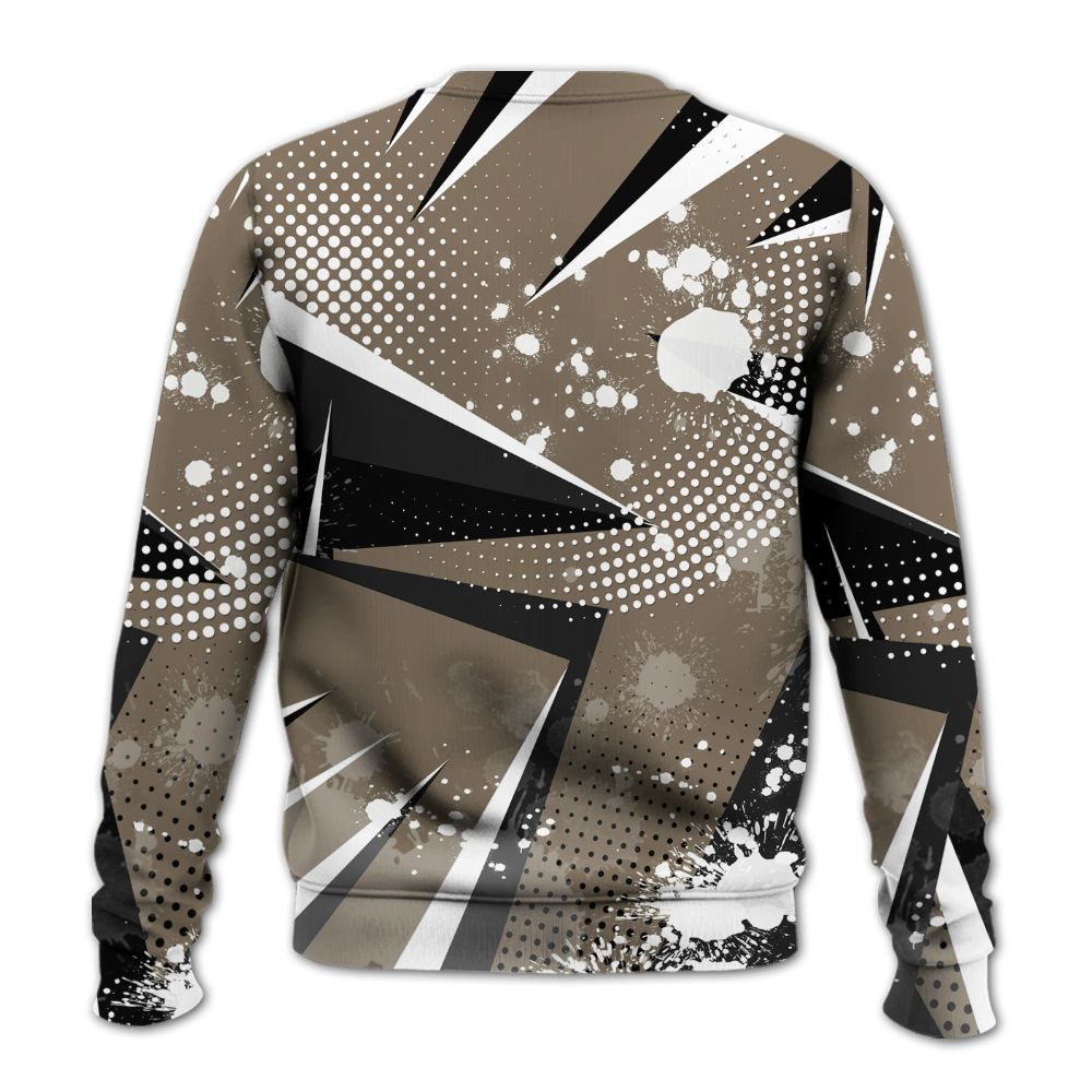 Sweatshirt To Match Low OG Dark Mocha 1s - Poly Trust No One Dripping All Over Print