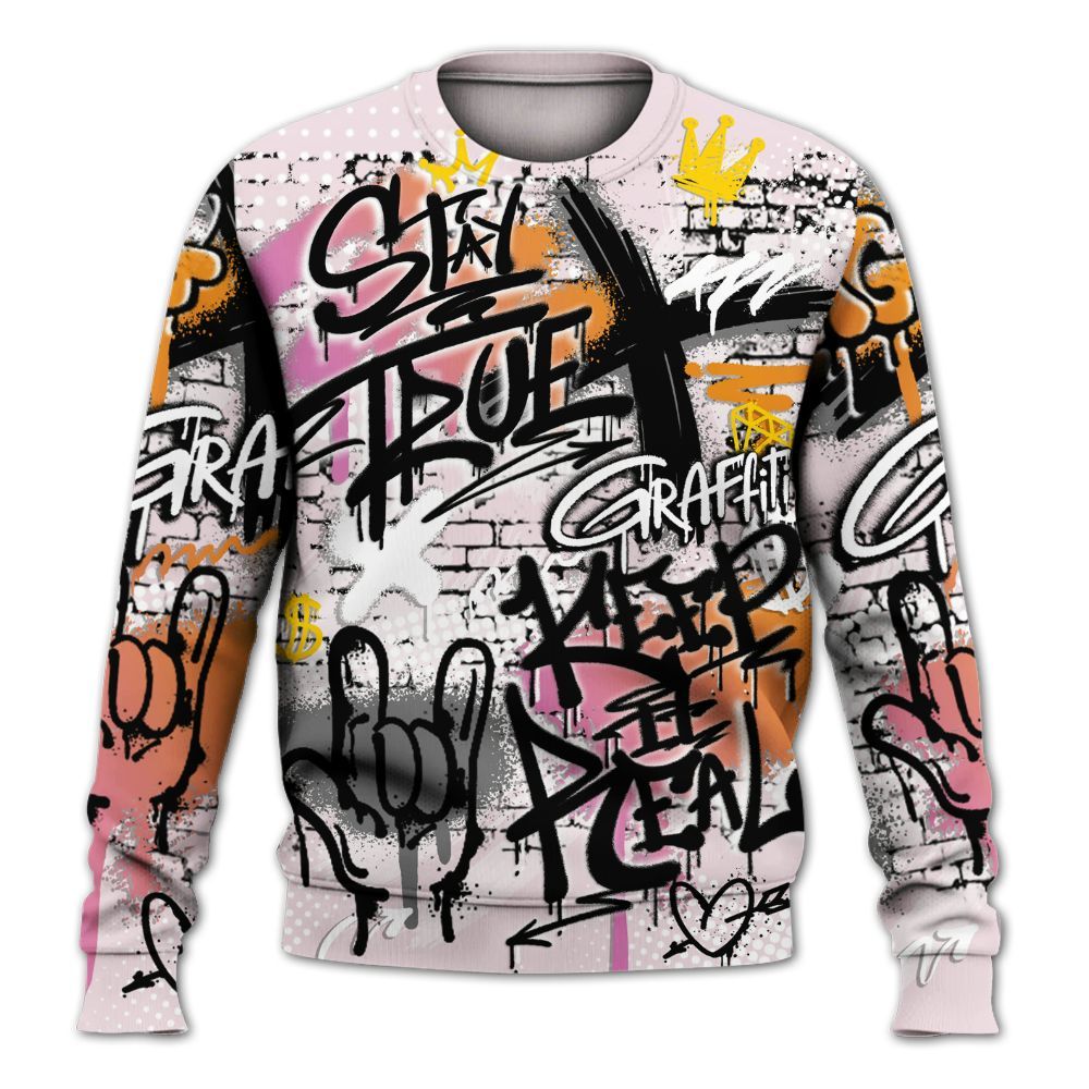 Sweatshirt To Match Book Sunrise 1s - True It Real Graffiti Streetwear All Over Print
