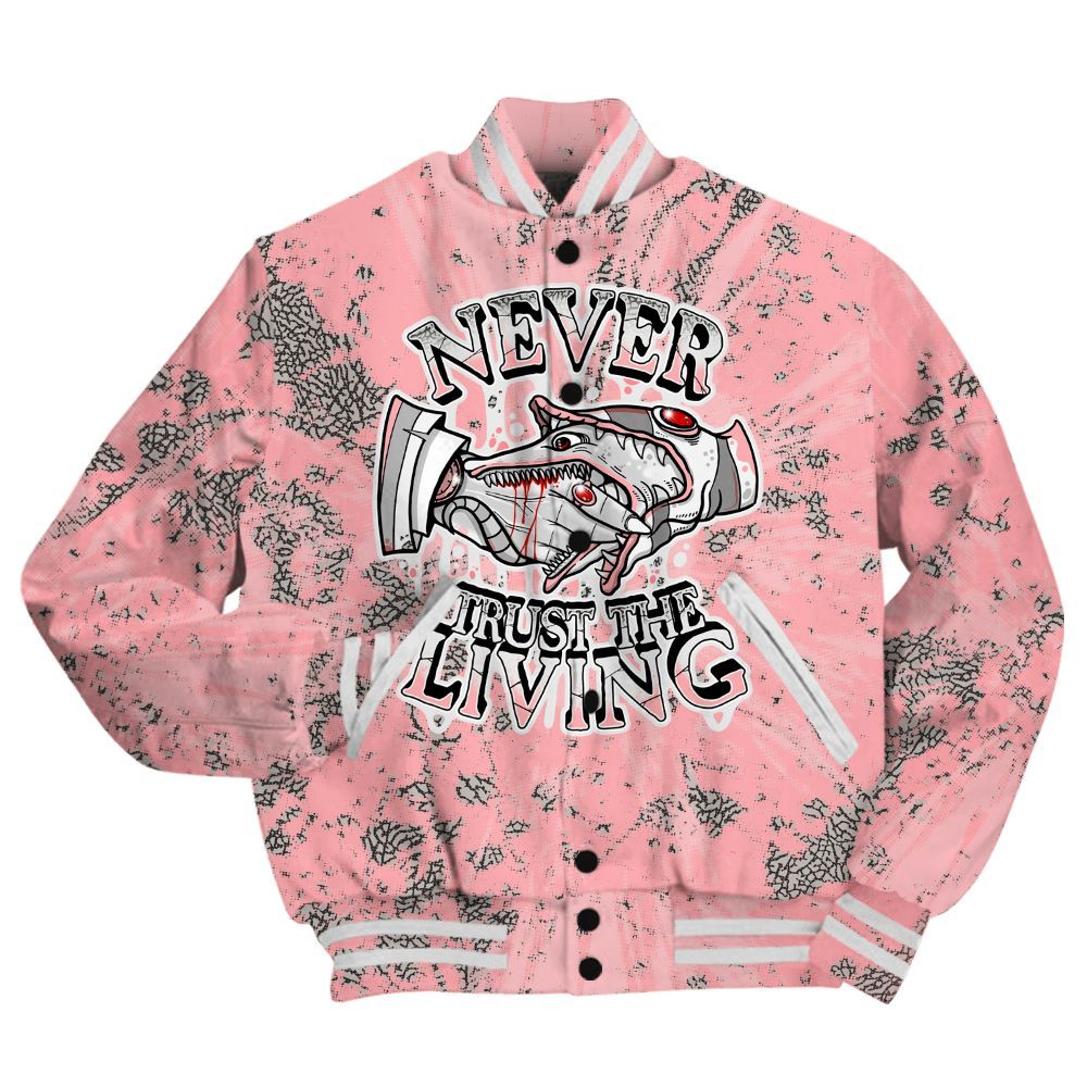 Varsity Jacket To Match Retro Wings 3s Shirt - Never Trusting Living Graphic Halloween All Over Print