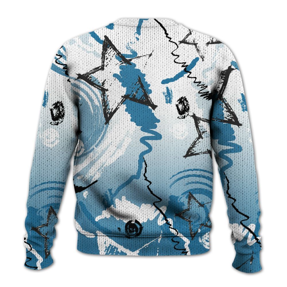 Knitted Sweater To Match High OG UNC Reimagined 1s - Grind Shine Later Drip