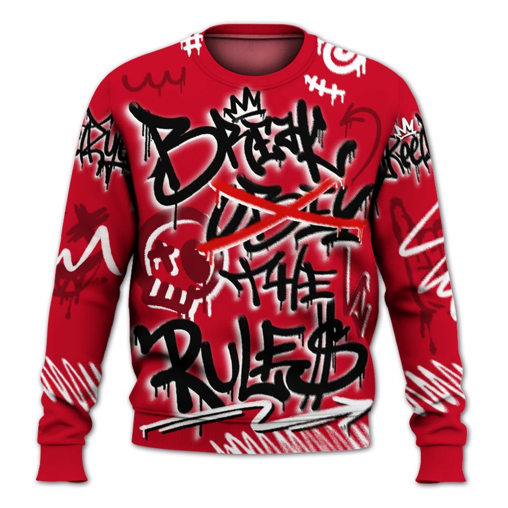 Dunkare Cortez GS Valentine's Day Shirt, Break Rules Streetwear All Over Print Unisex Sweatshirt