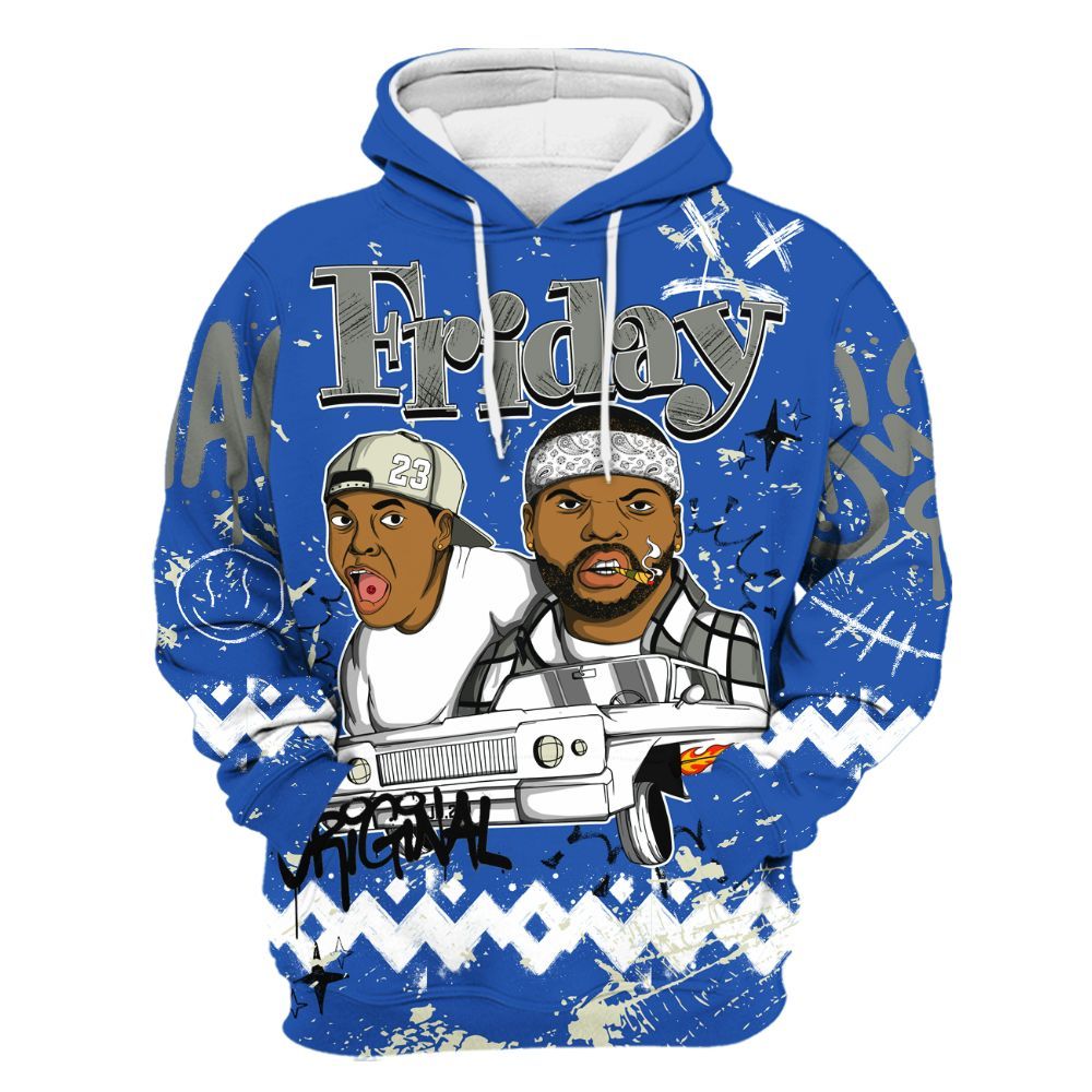 Hoodie To Match Lucky Shorts 3s - Friday Sneaker Crayon All Over Print