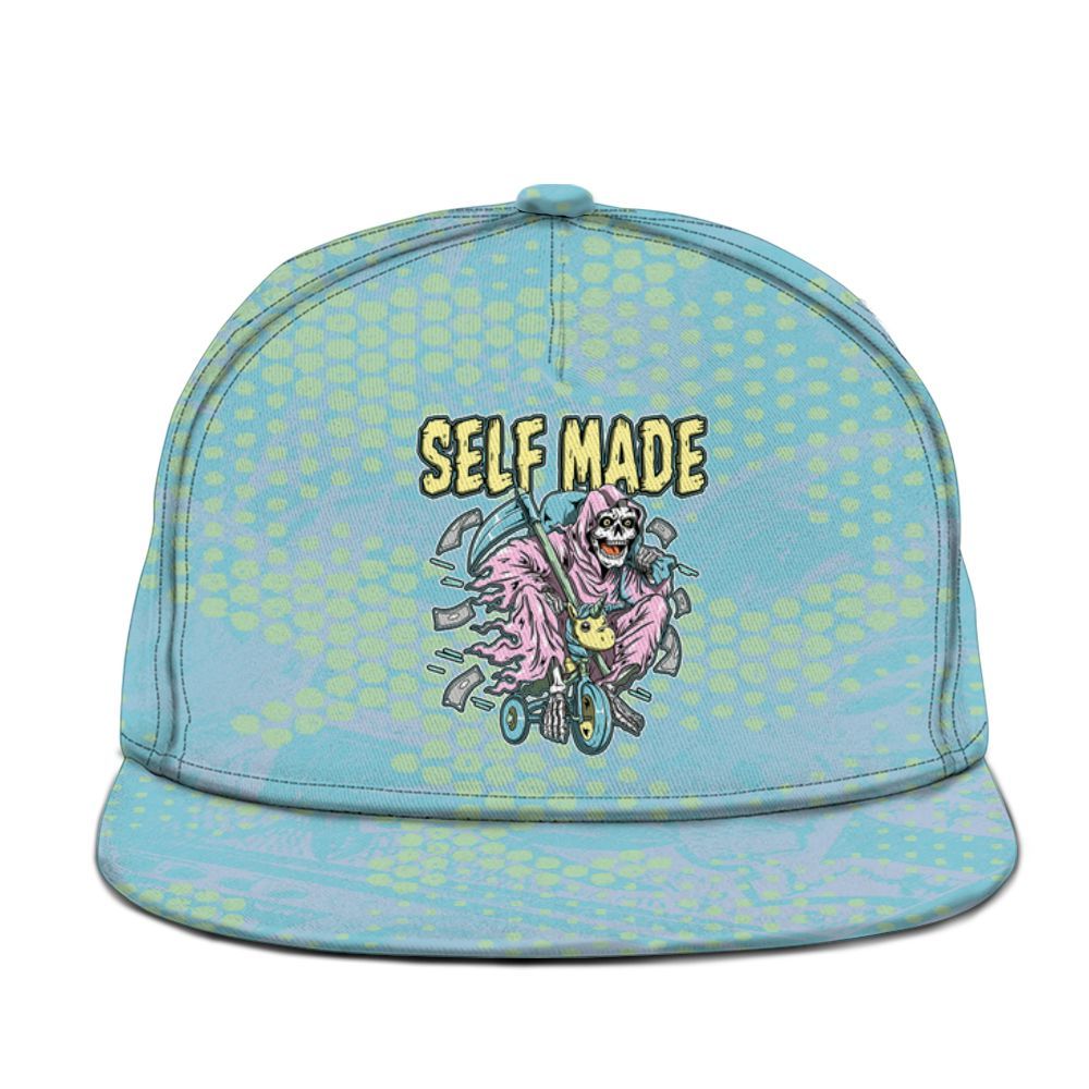 Snapback To Match SB Dunk Low Visty - Self Make Skeleton Banknotes Art Graphic