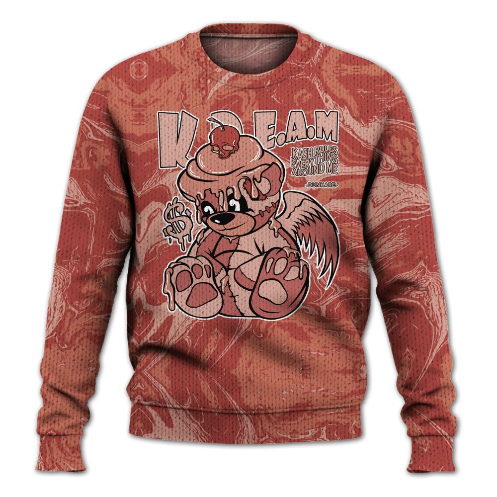 Knitted Sweater To Match Dune Red 13s - Loot Bear Liquid