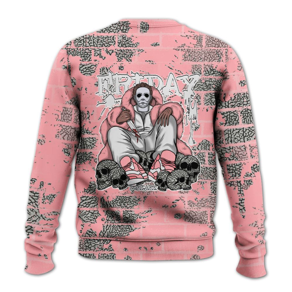 Sweatshirt To Match Retro Wings 3s - Friday Brick All Over Print