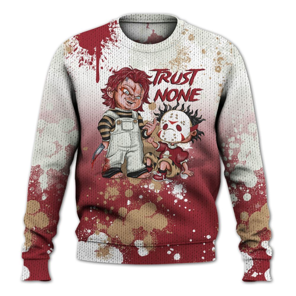 Sweater To Match Chicago 2025 40s Shirt, Trust No One Scary Graphic