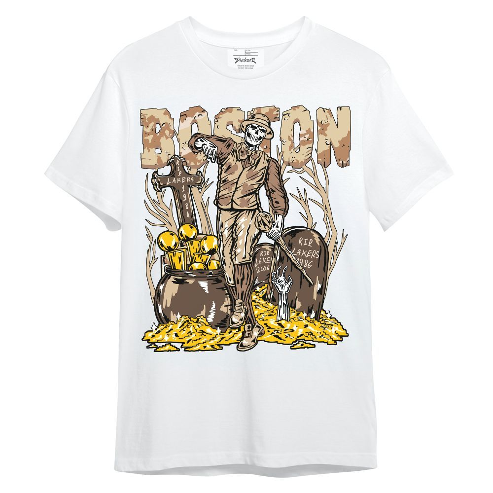 Shirt To Match Desert Camo 3s - Goldrush Skeleton Unisex Shirt