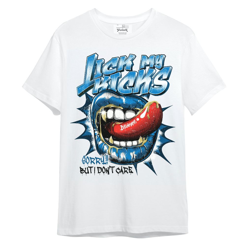 Shirt To Match Industrial Blue 4s - Lick My Kicks Lips Military Blue 4s Unisex Shirt