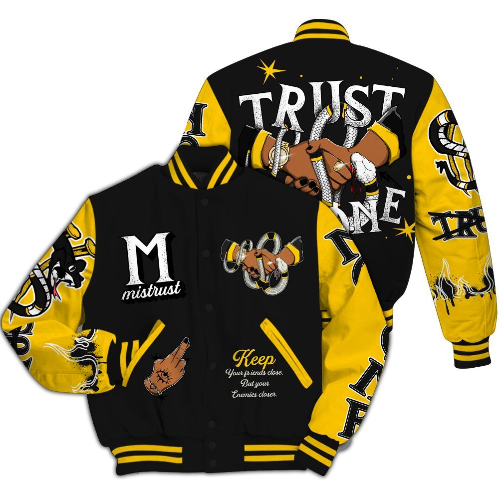 Varsity Jacket To Match Corteiz Air Max 95 Tour Yellow - Trust No One Snake-Bite Street Style All Over Print