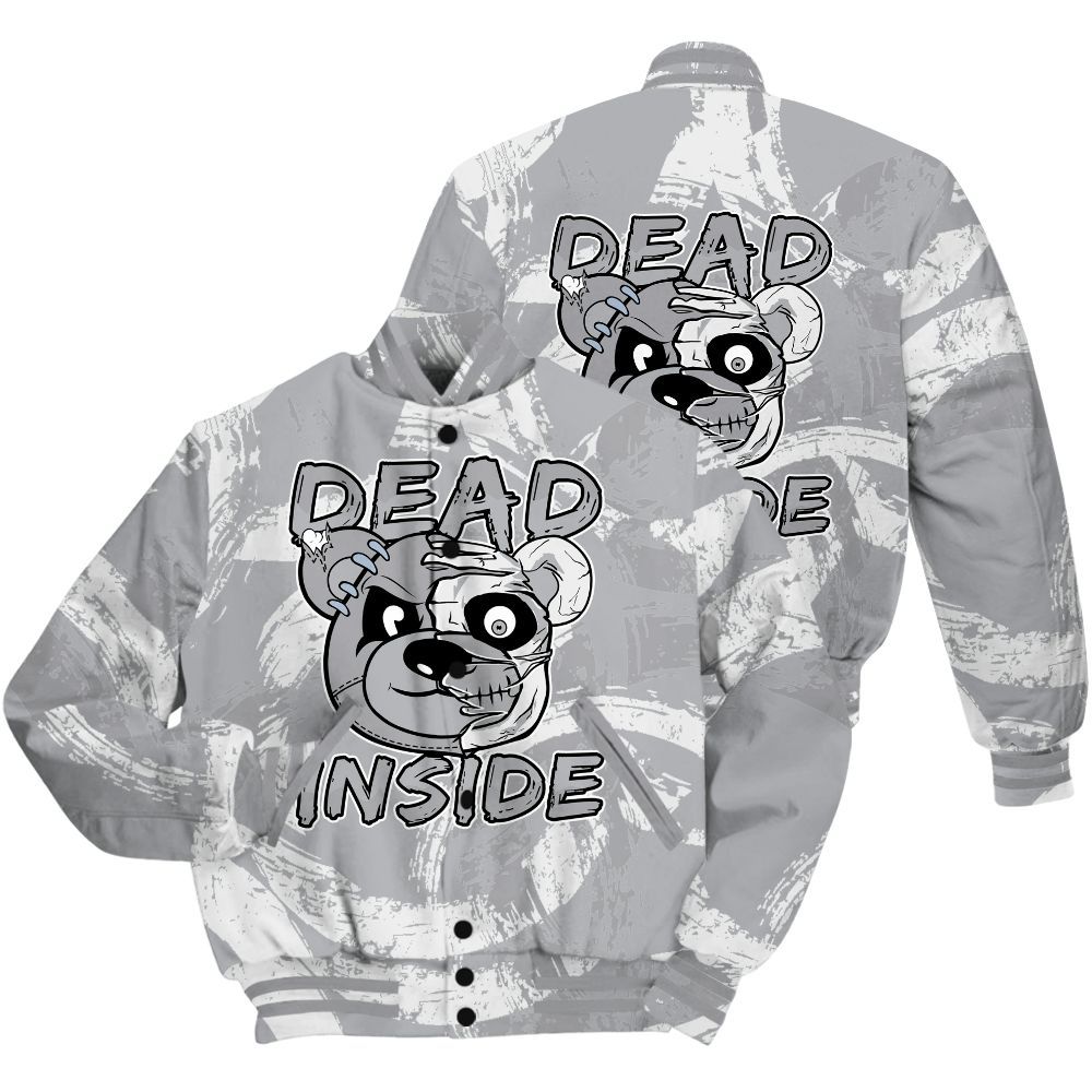 Varsity Jacket To Match Low OG Wolf Grey 1s Shirt - Lifeless Bear Circle Slpash All Over Print