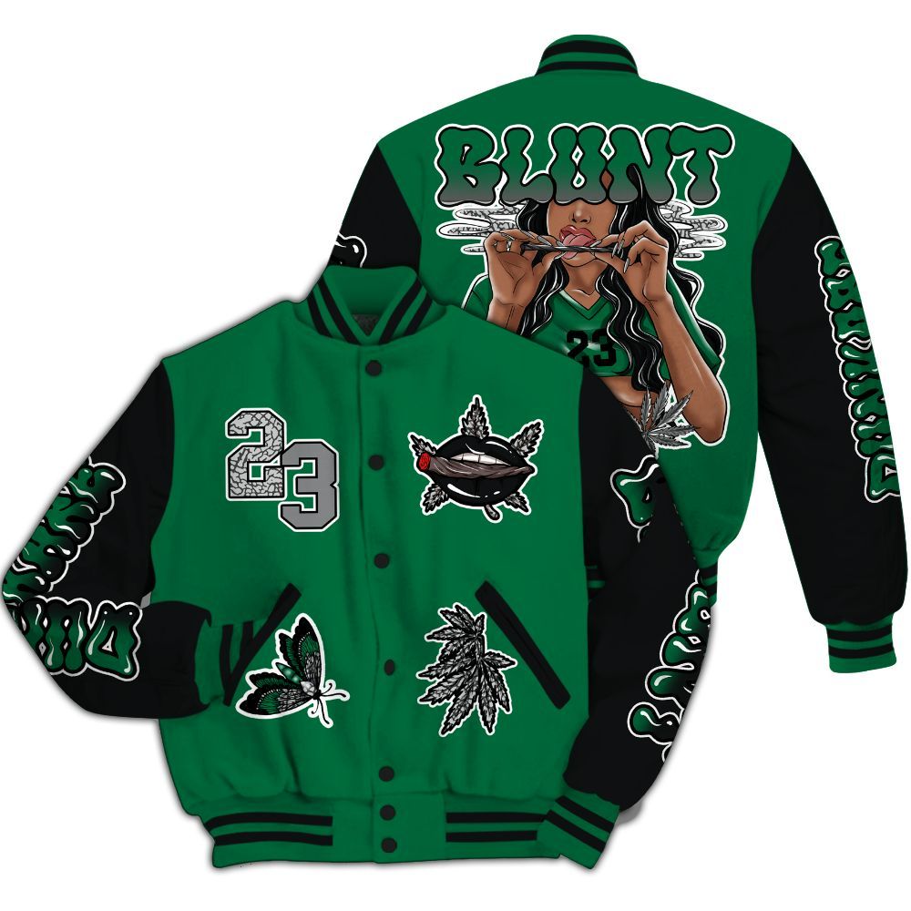Varsity Jacket To Match Pine Green 3s - Bluntz Unique All Over Print