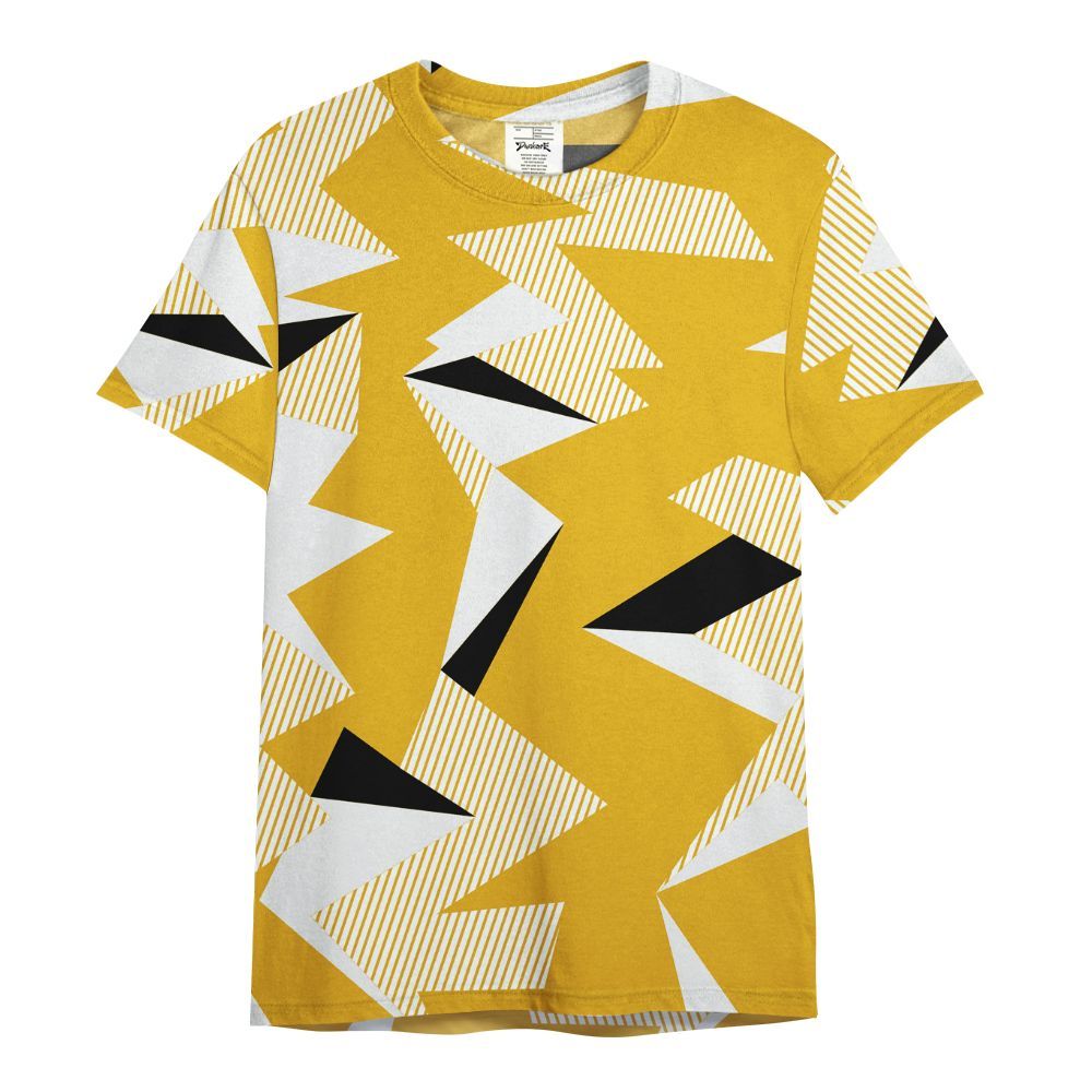 Shirt To Match Vivid Sulfur 4s - Geometric Camouflage Pattern All Over Print