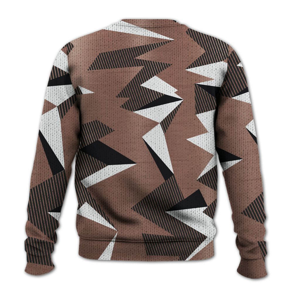 Knitted Sweater To Match KD 4 Christmas - Geometric Camouflage Pattern